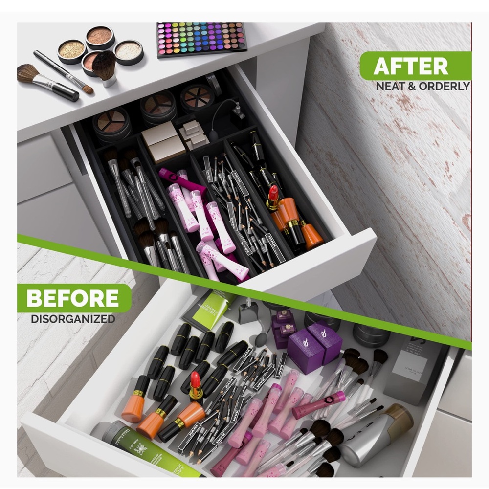 Kitchen Bamboo Drawer Organizer
